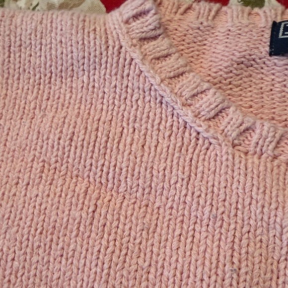 Polo by Ralph Lauren Mens Pink cotton Crew Neck Sweater, pony - Picture 4 of 10